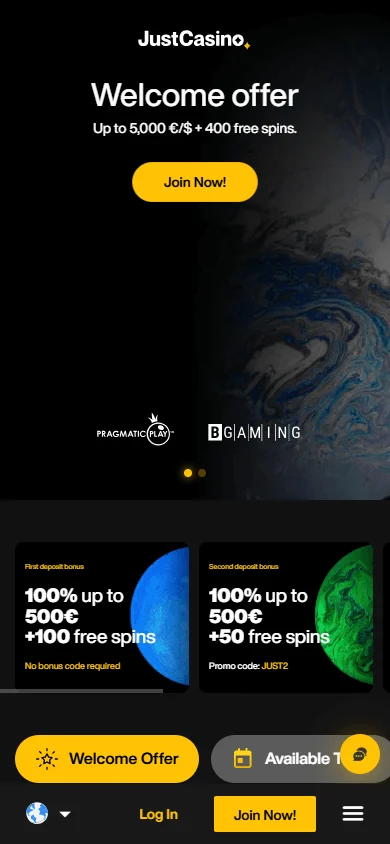 Q7 Casino promotions interface on a mobile device